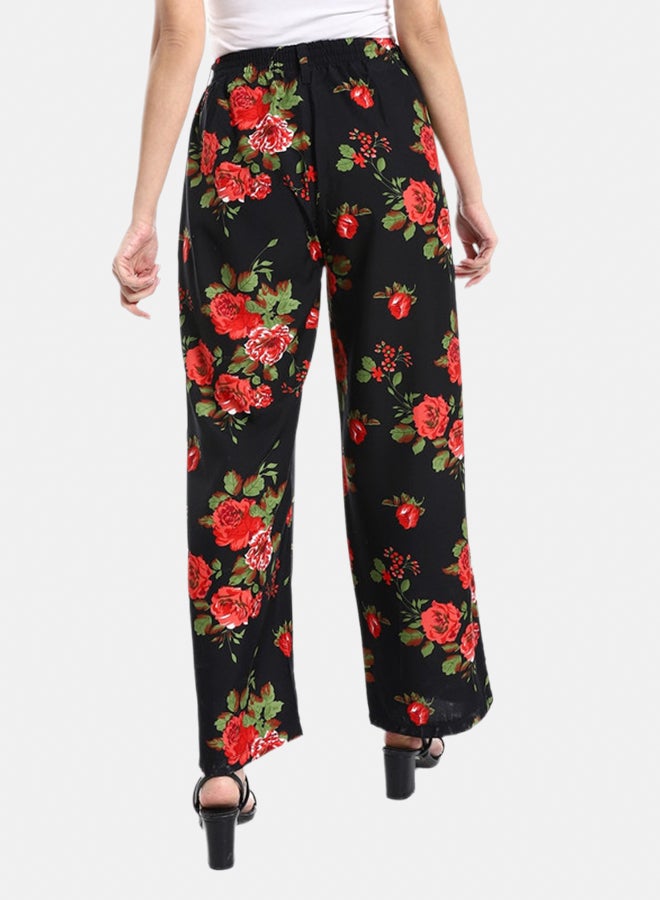 Azul Wide Lenin Patterened Pants - Image 3